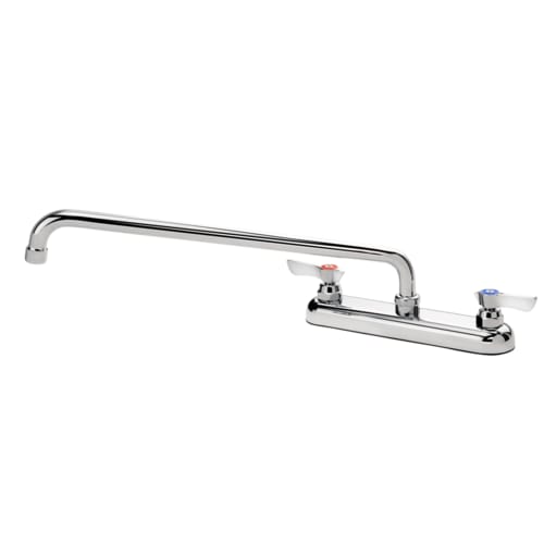 Krowne 13-816L Silver Series Deck Mount Faucet w/ 16" Swing Spout, 8" Centers