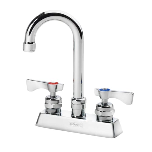 Krowne 15-325L Royal Series Deck Mount Faucet w/ 3.5" Gooseneck Spout, 4" Centers