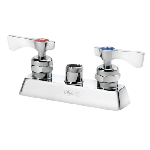 Krowne 15-3XXL Royal Series Deck Mount Faucet Base, No Spout, 4" Centers