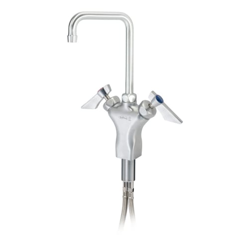 Krowne DX-601 Diamond Series Deck Mount Faucet w/ 6" Double Bend Spout, Single Hole