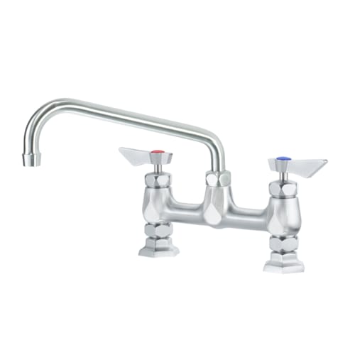Krowne DX-910 Diamond Series Raised Deck Mount Faucet w/ 10" Swing Spout, 8" Centers