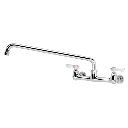Krowne 12-816L Silver Series Wall Mount Faucet w/ 16" Swing Spout, 8" Centers