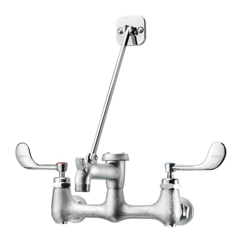Krowne 16-127-W Royal Series Wall Mount Faucet w/ 6.5" Cast Spout, 8" Centers