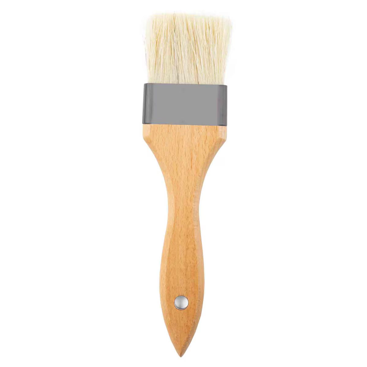 Tablecraft 11078 8-1/2" Pastry/Basting Brush, Beech Wood Handle with Boar Hair Bristles