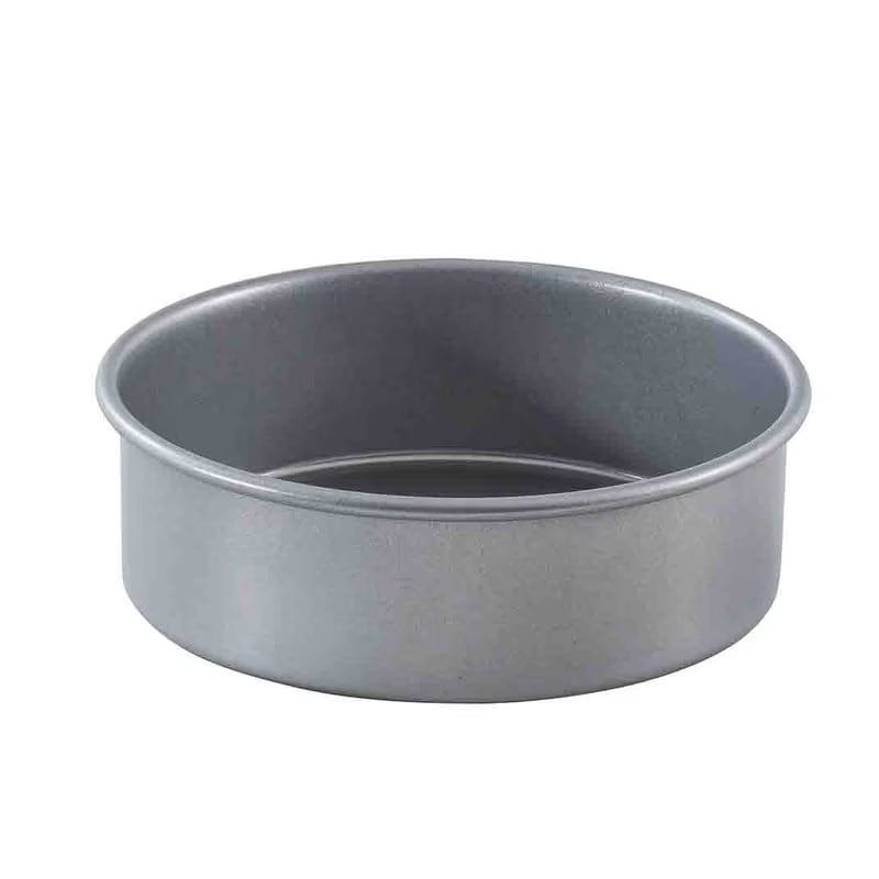 Tablecraft 12464 6-1/2" Round Non-Stick Cake Pan, Aluminized Steel