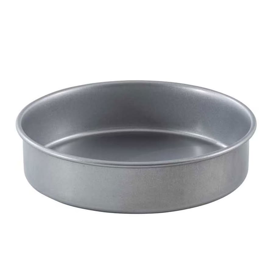 Tablecraft 12465 8-1/2" Round Non-Stick Cake Pan, Aluminized Steel