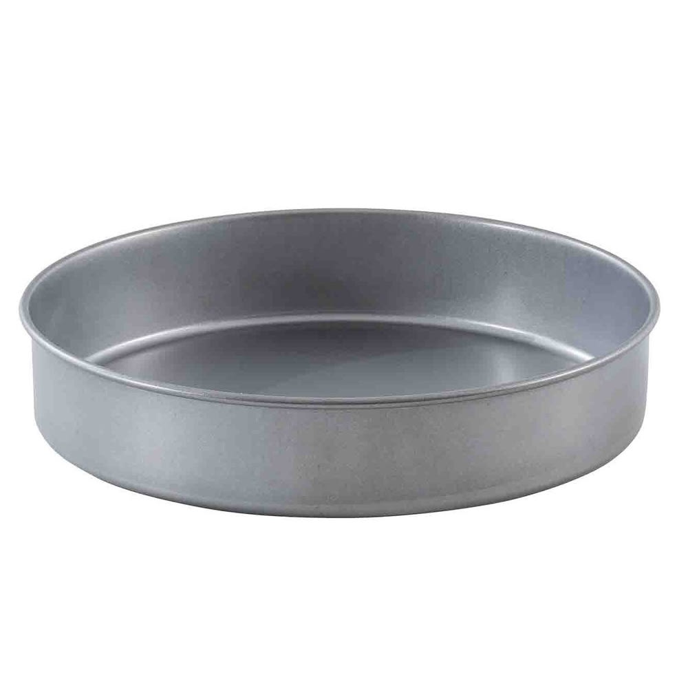 Tablecraft 12466 10-1/2" Round Non-Stick Cake Pan, Aluminized Steel
