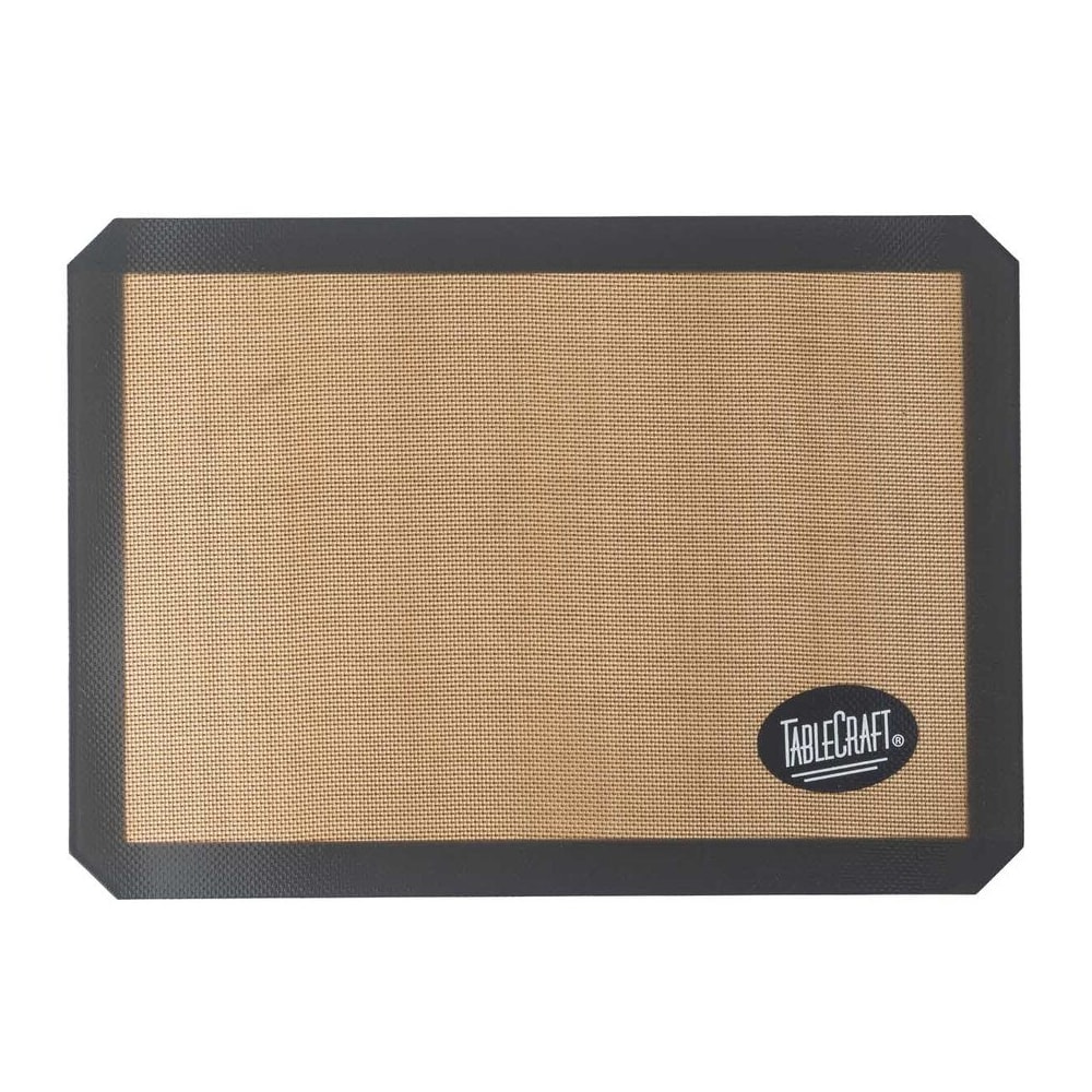 Tablecraft 12492 1/2 Size Silicone Baking Mat, Tan