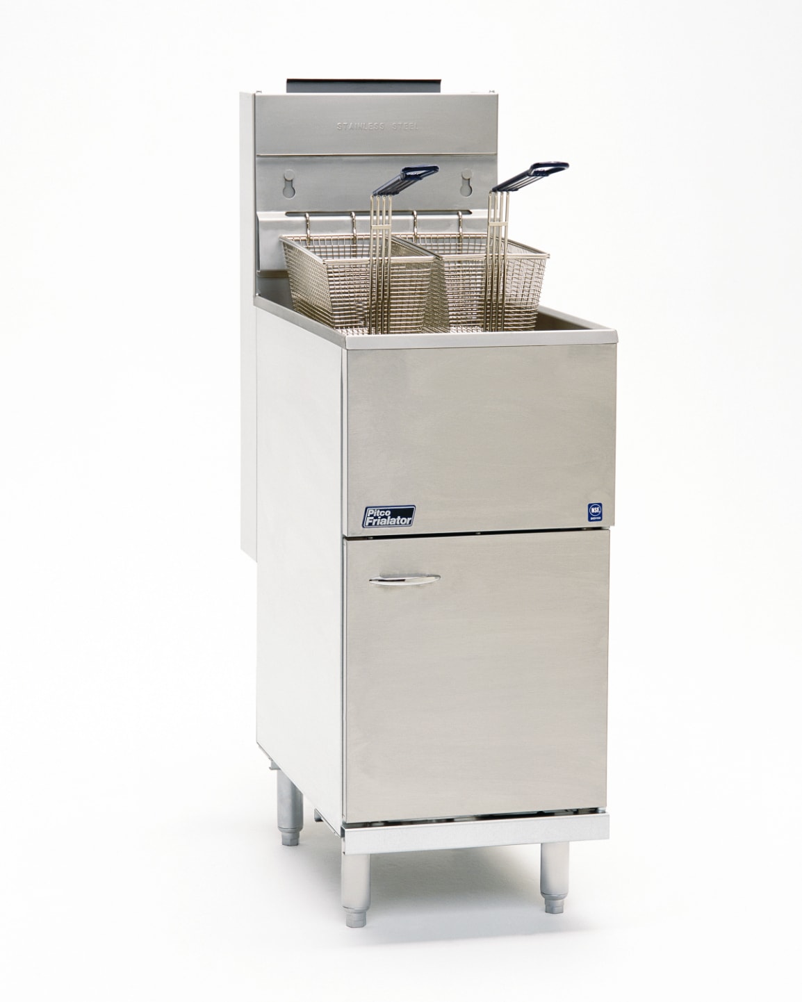 Pitco 35C+S 40 lb Tube Style LP Gas Floor Deep Fryer w/ Millivolt Control