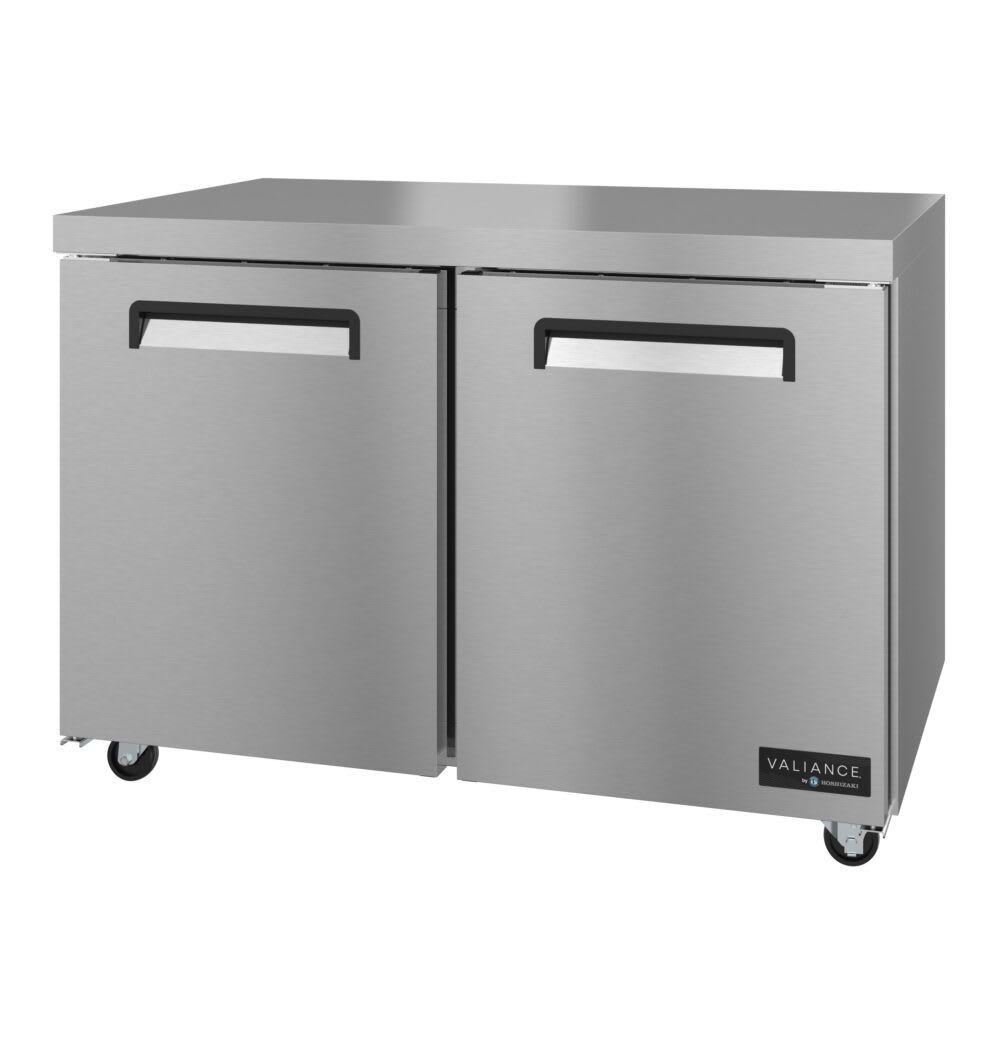 Hoshizaki Valiance VUF48A Freezer, Two Section Undercounter, Stainless Doors