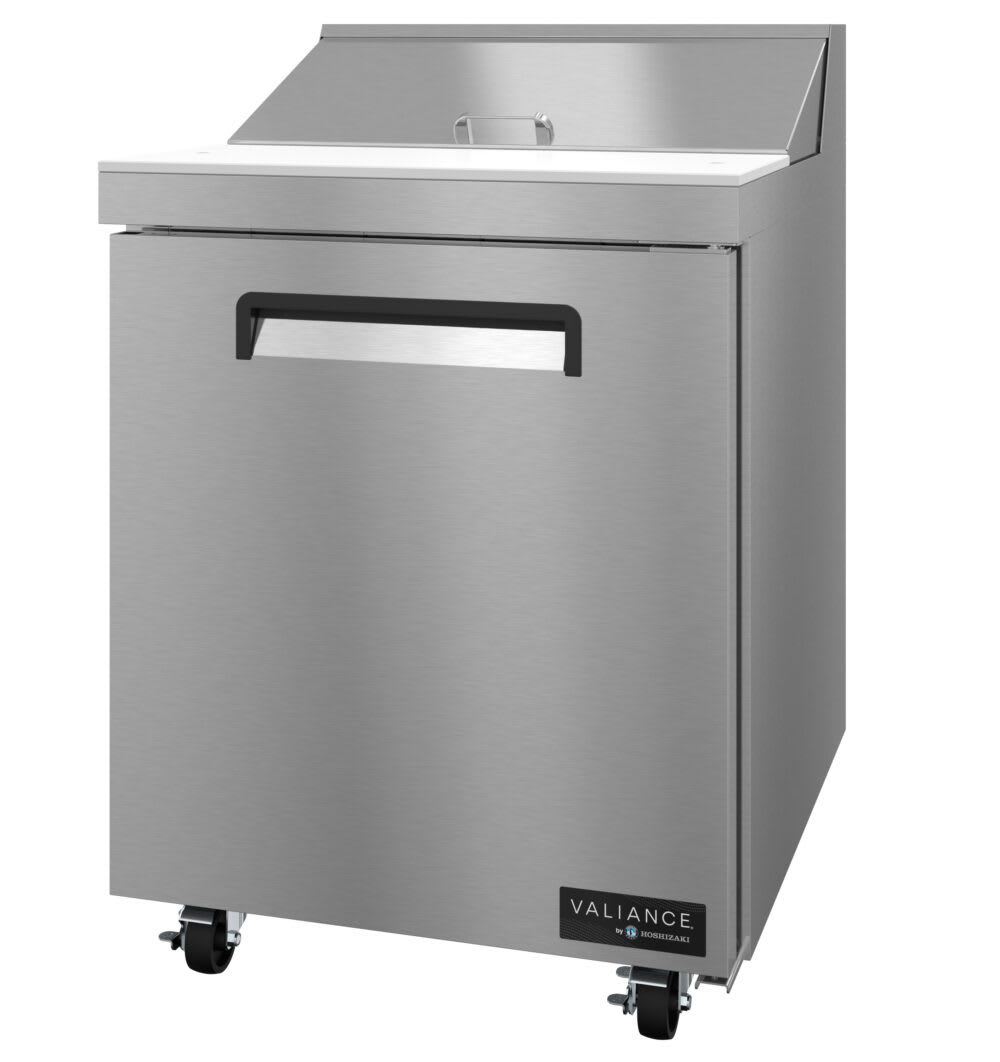 Hoshizaki Valiance VSR27A Single Section Sandwich Prep Table, Stainless Door