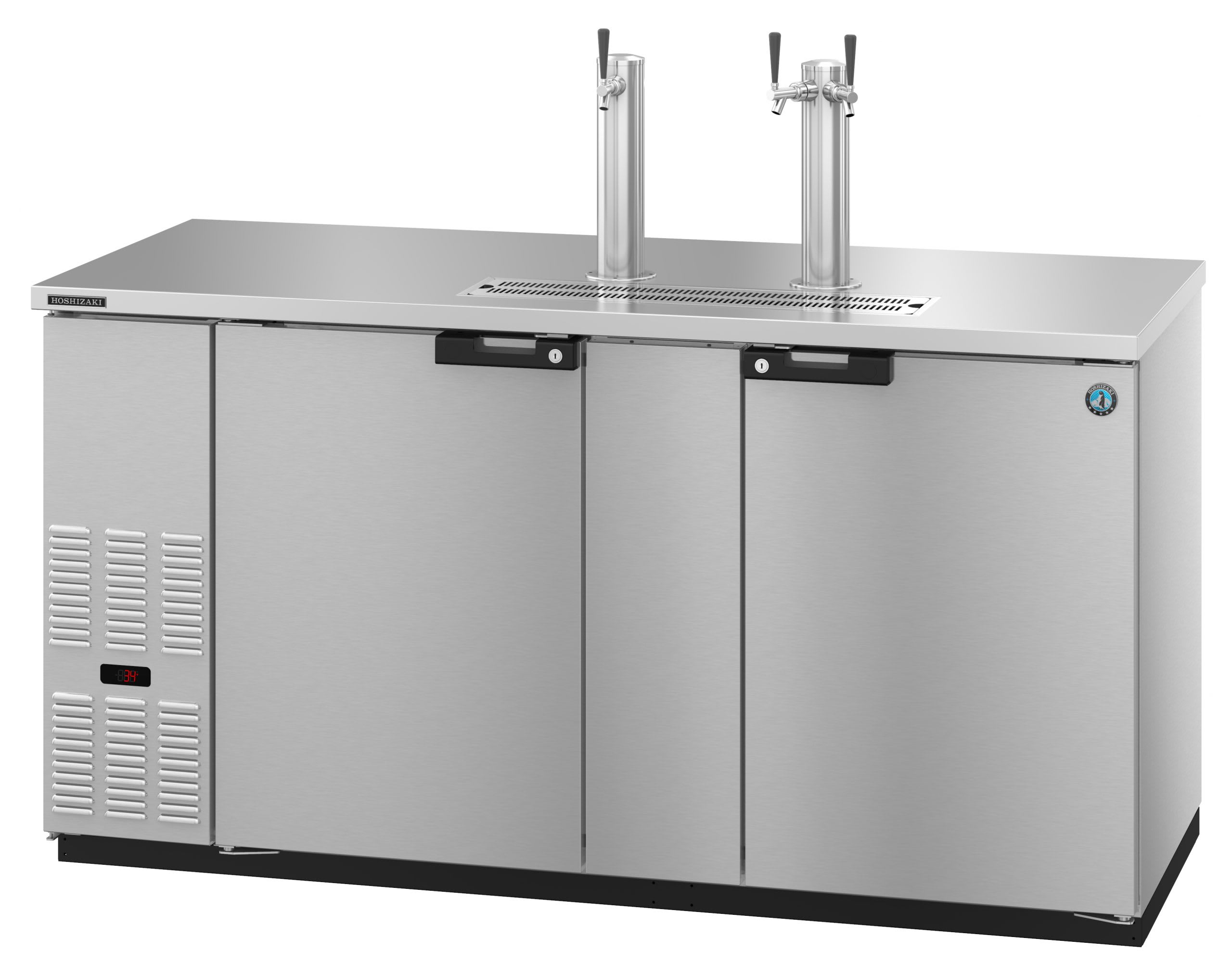Outlet Hoshizaki DD69-S Refrigerator, Two Section, Stainless Steel Back Bar Direct Draw, Solid Doors