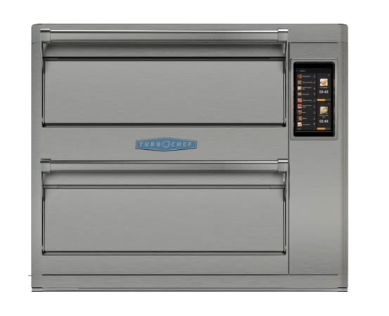 TurboChef HHD-9500-878-DL Double Batch High-Speed Impingement Oven, 208/240V, Three Phase, Solid Stainless Steel Doors
