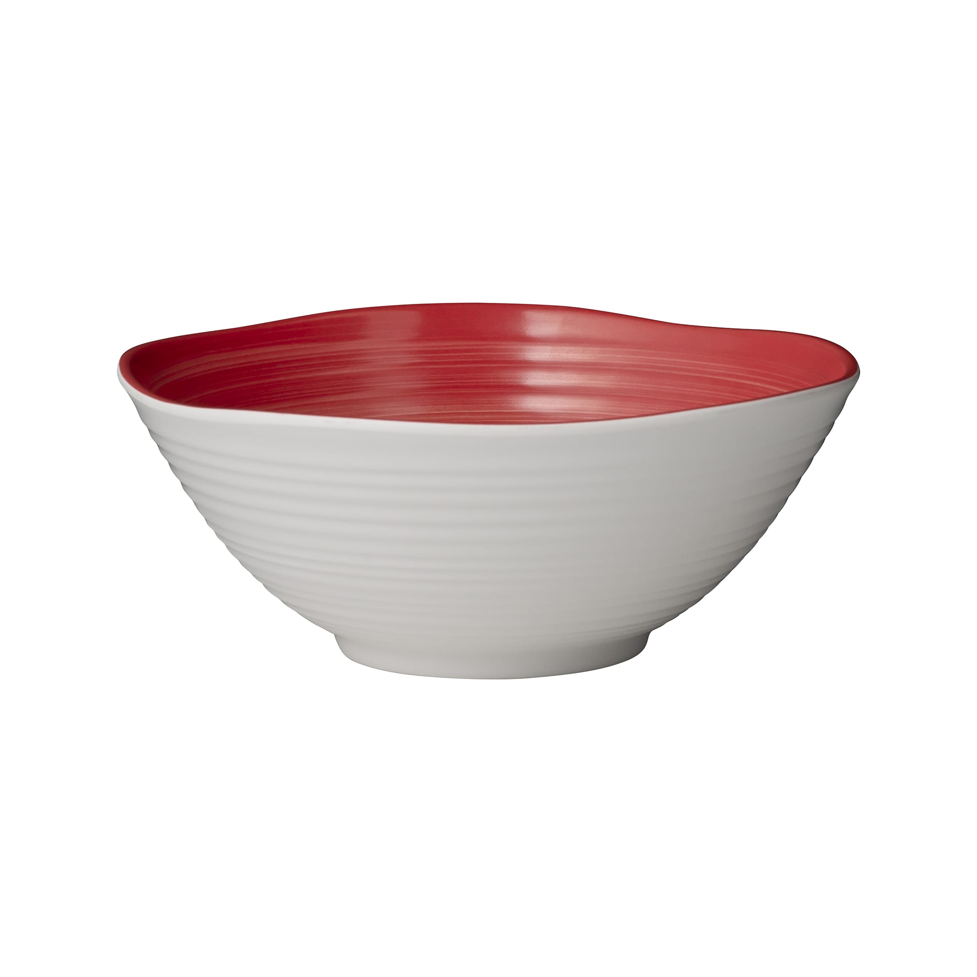 Steelite 7125TM071 Creations Revel 29 oz. Round Coral Red Bowl
