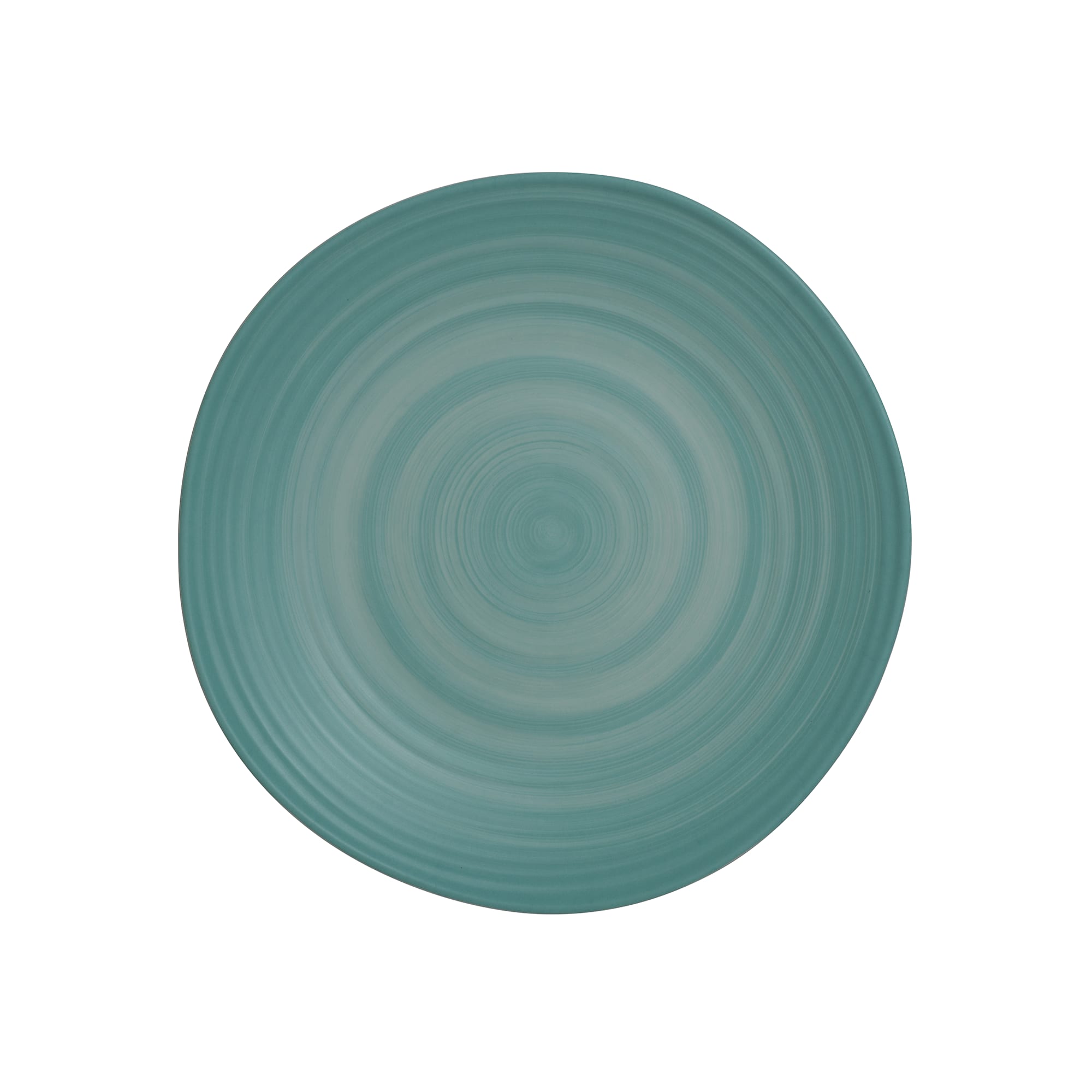 Steelite 7126TM074 Creations Revel 9" Round Turqoise Coupe Rim Plate
