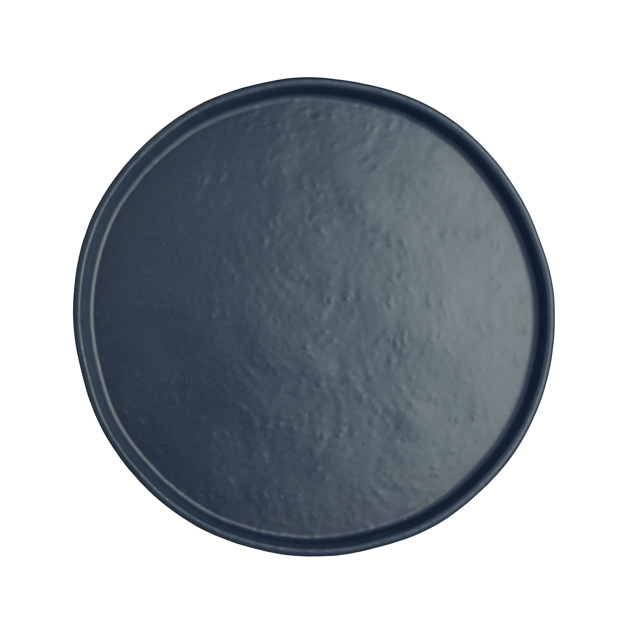 Steelite 7179TM503 Creations Cali 10-3/4" Round Harbor Blue Raised Rim Plate