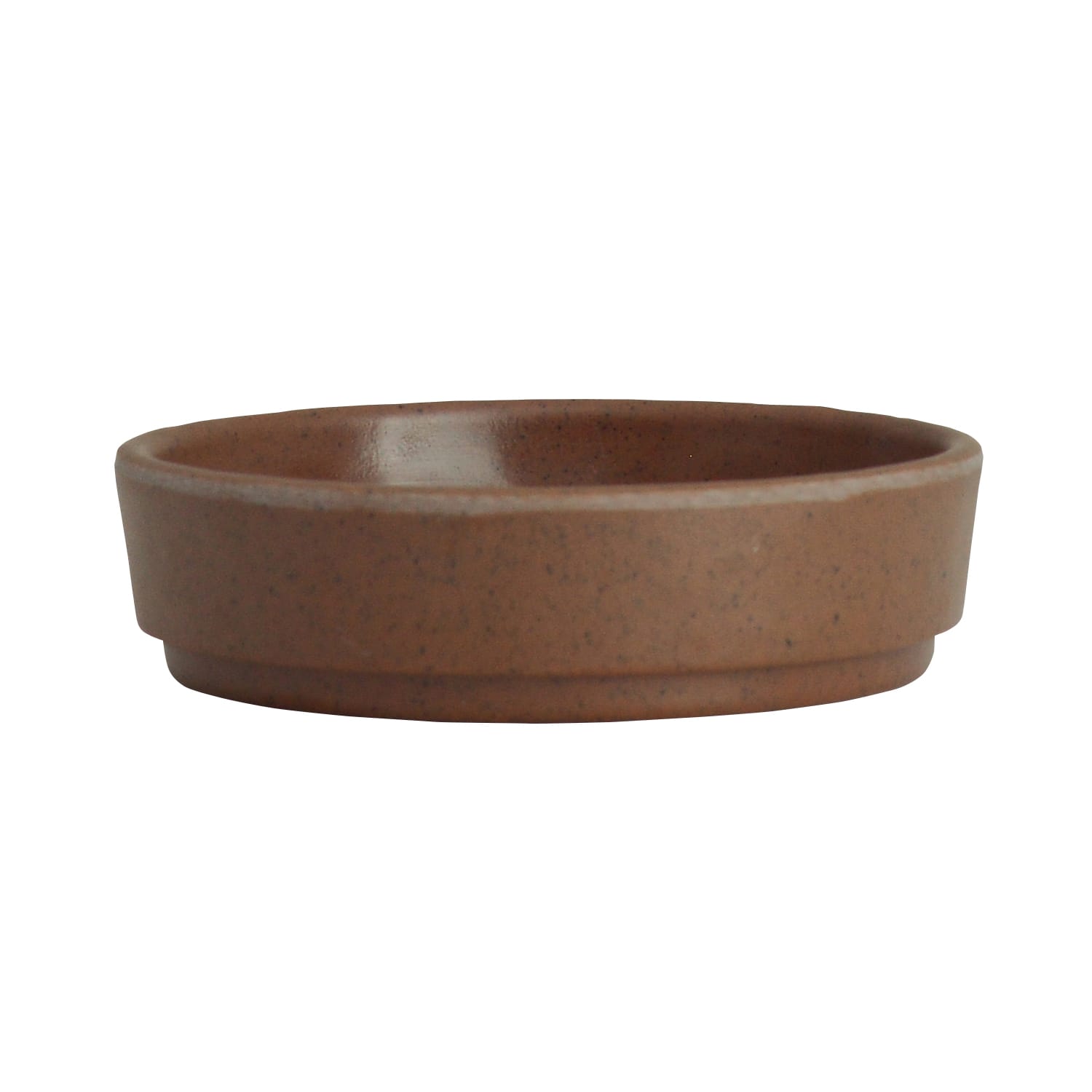 Steelite 7180TM510 Creations Cali 2 oz. Round Redwood Brown Dish