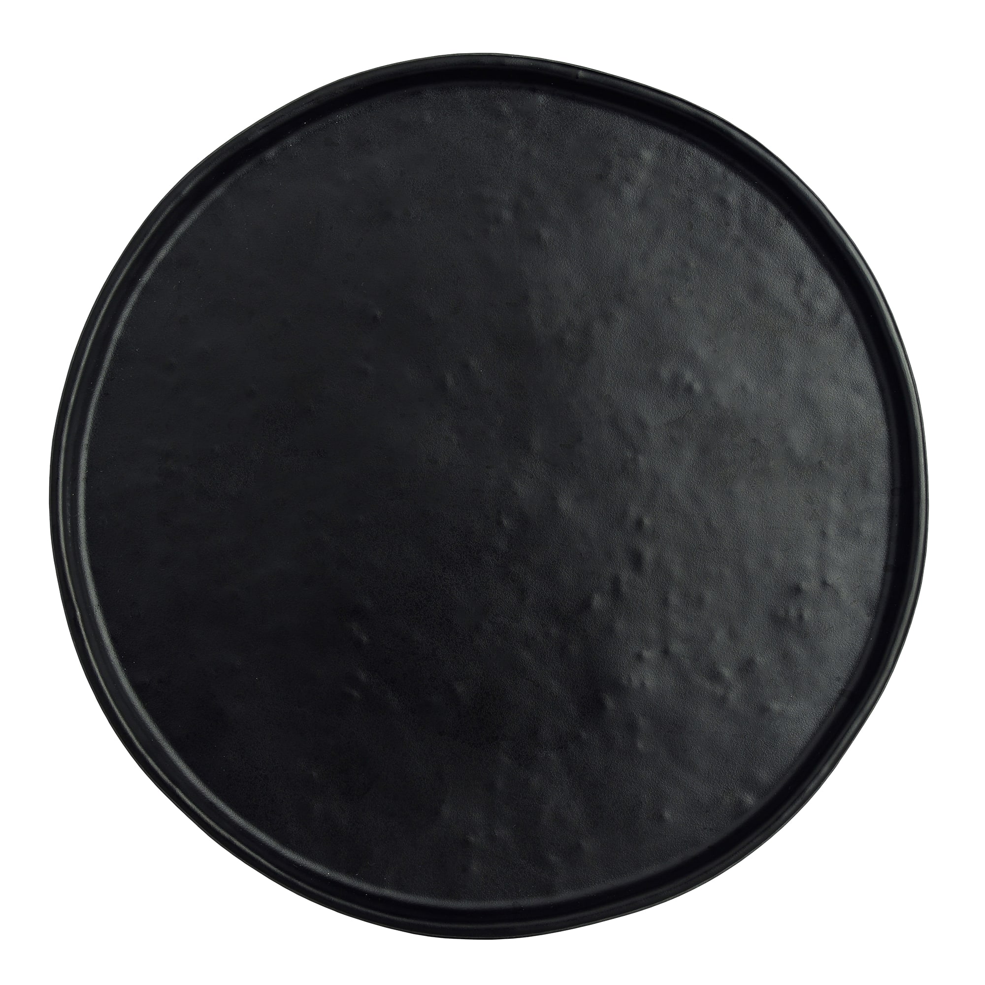 Steelite 7181TM502 Creations Cali 8-1/4" Round Black Raised Rim Plate