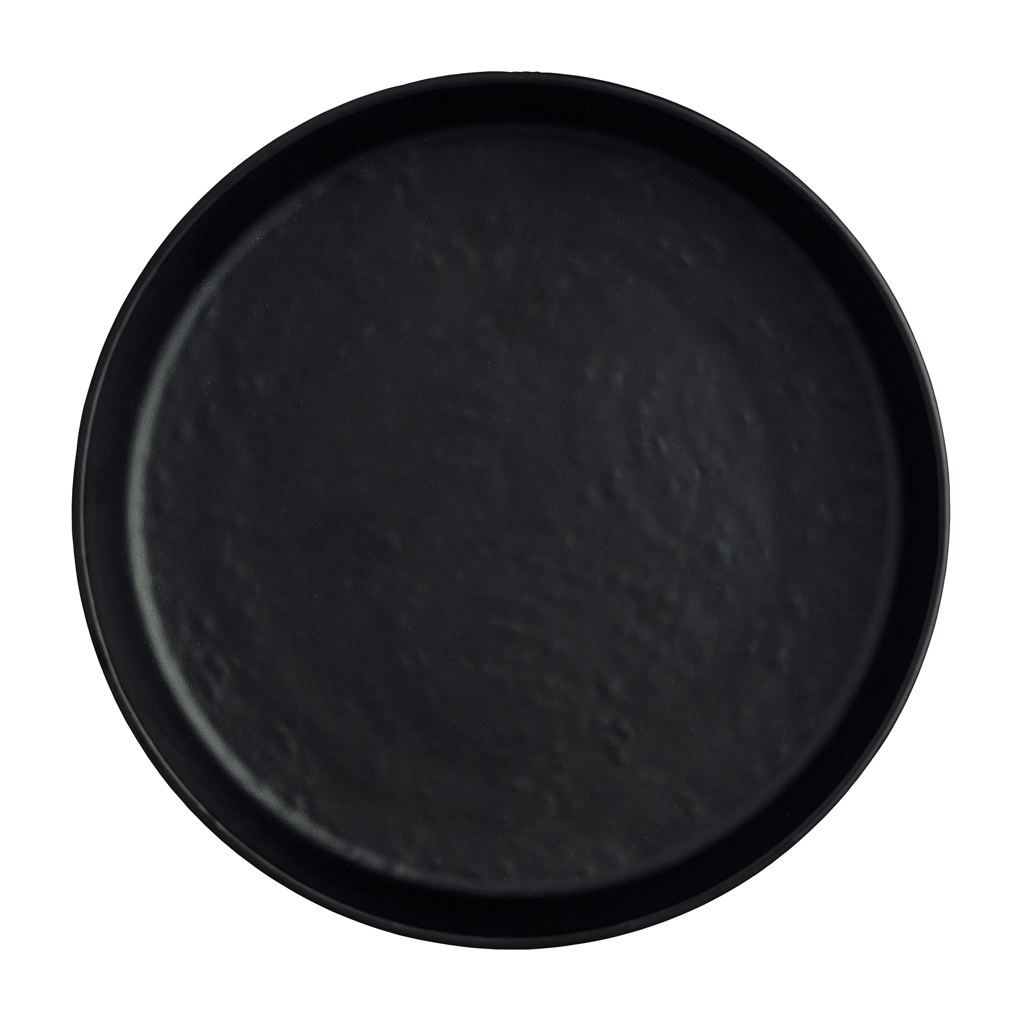Steelite 7181TM506 Creations Cali 8" Round Black Raised Rim Plate
