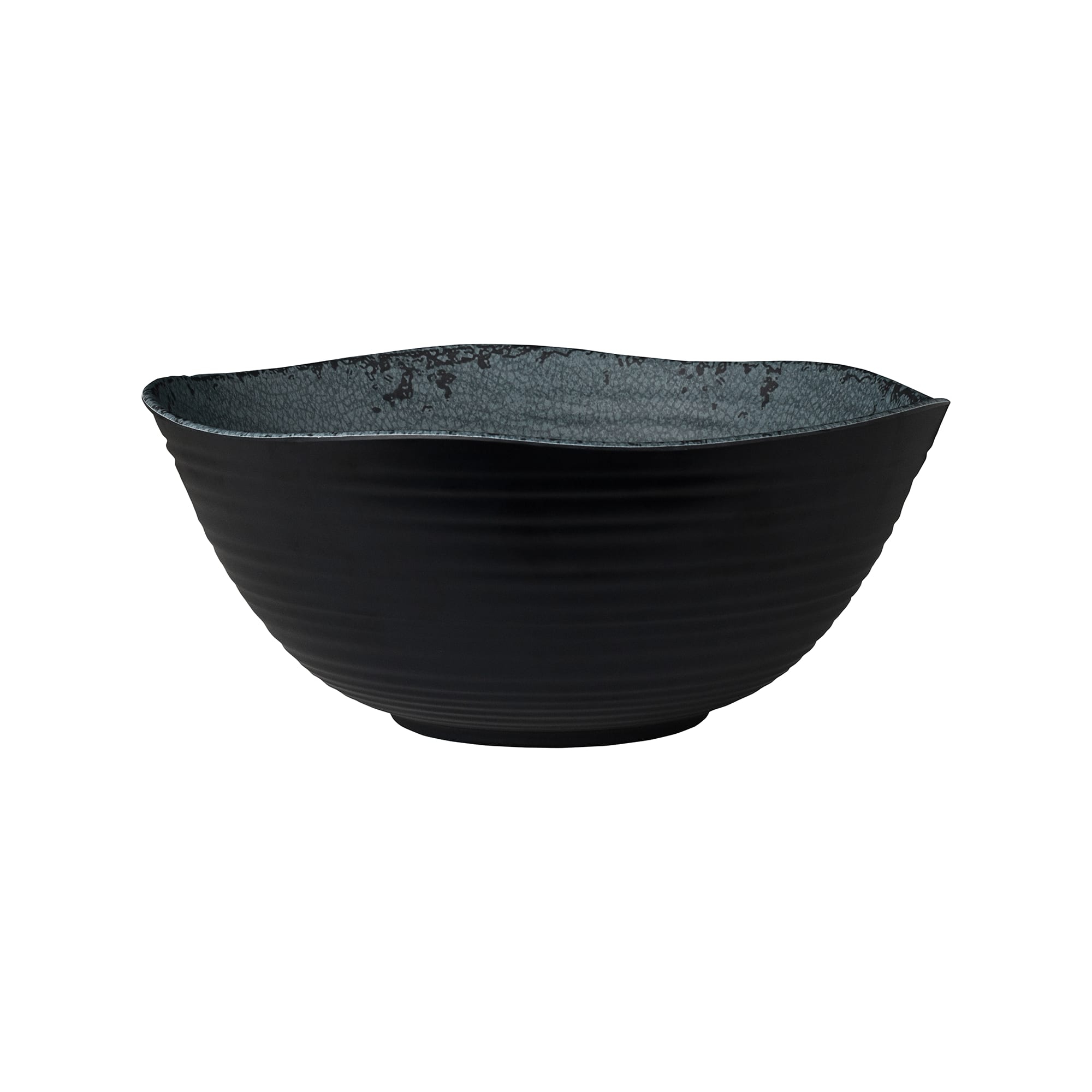 Steelite 7184TM042 Creations Pompeii 1 Gal. Round Slate Black Bowl