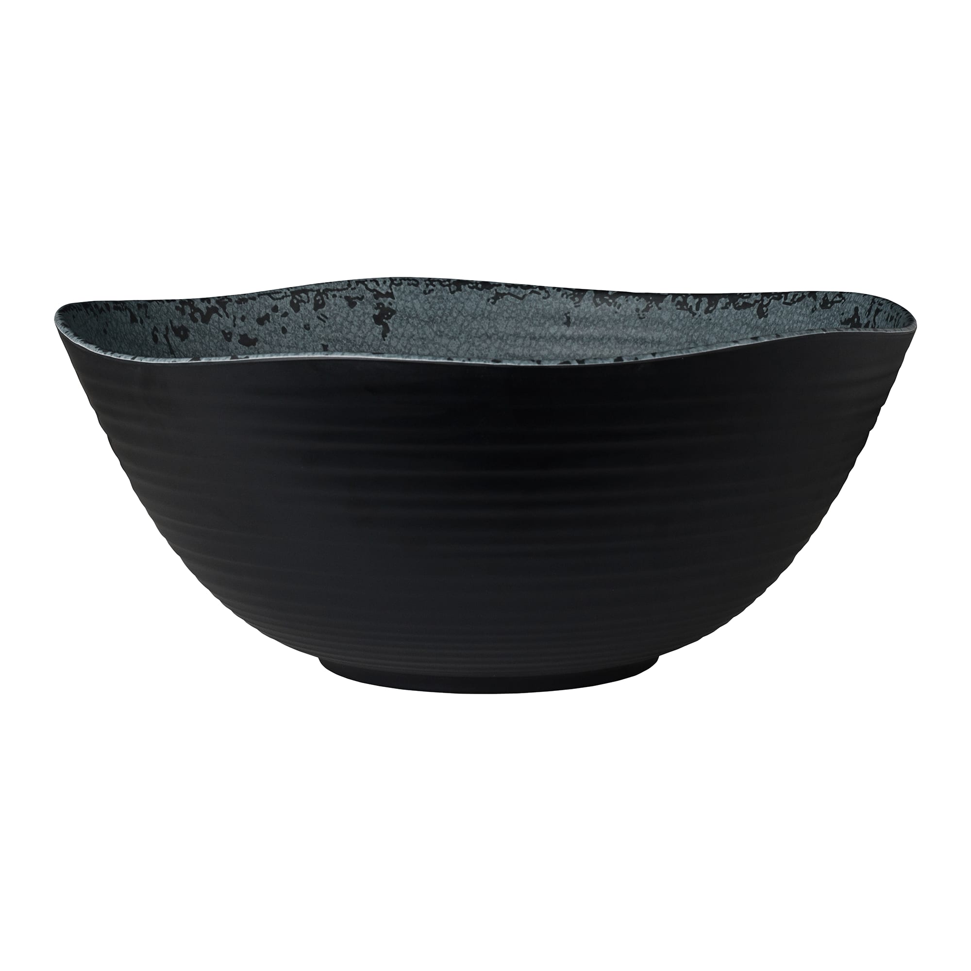 Steelite 7184TM044 Creations Pompeii 2 Gal. Round Slate Black Bowl