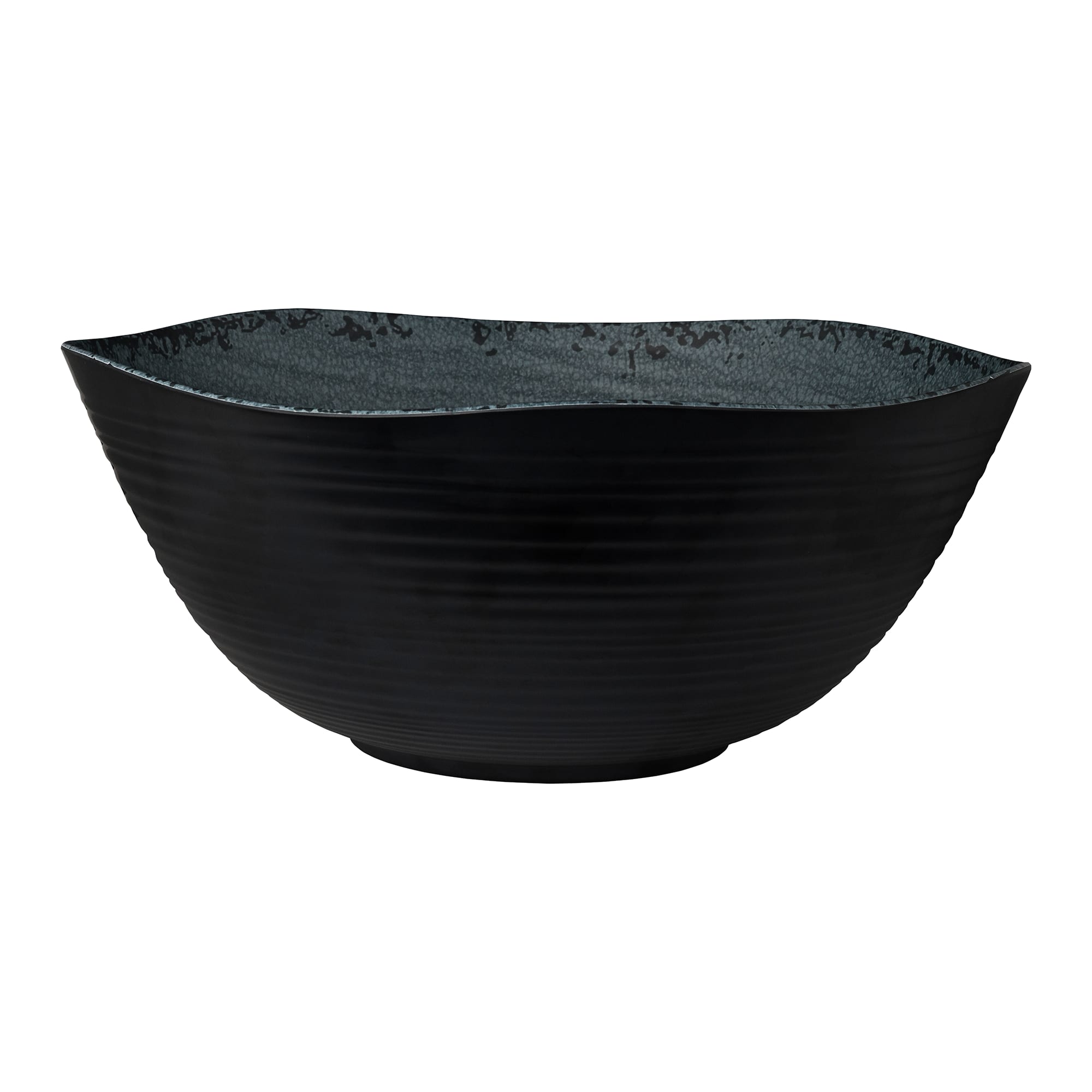 Steelite 7184TM045 Creations Pompeii 3-3/8 Gal. Round Slate Black Bowl
