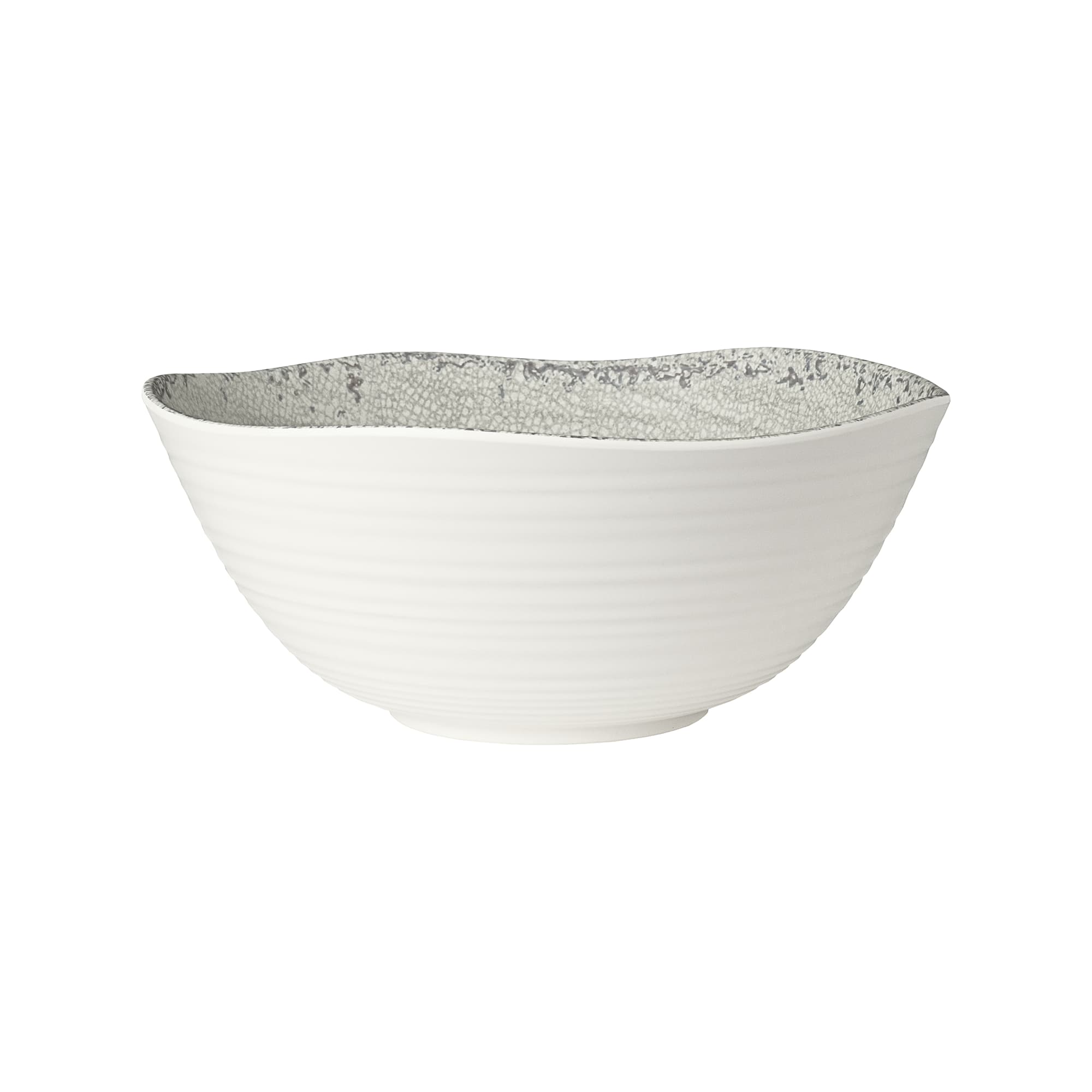 Steelite 7194TM042 Creations Pompeii 1 Gal. Round Stone Gray Bowl