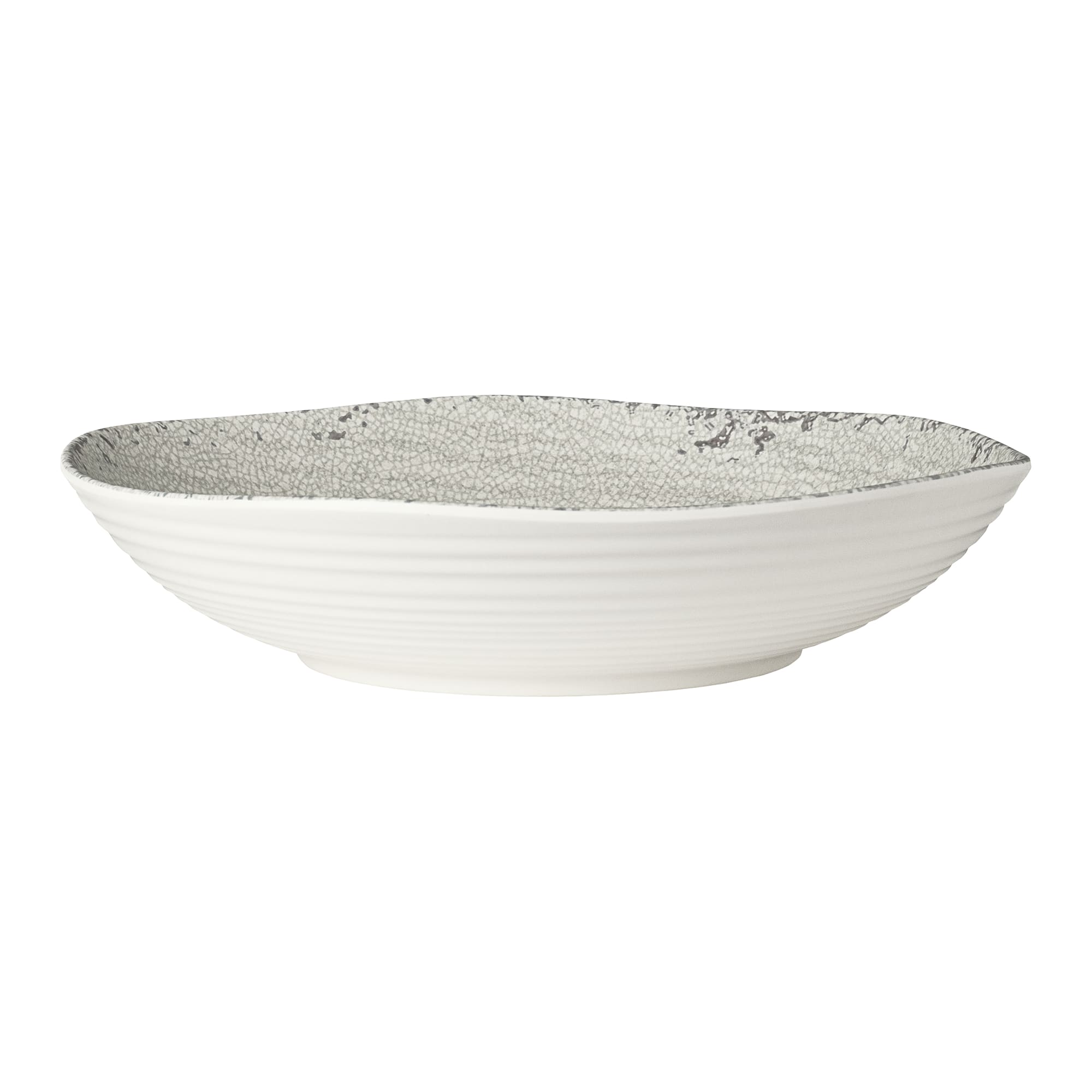 Steelite 7194TM043 Creations Pompeii 1 Gal. Round Stone Gray Bowl