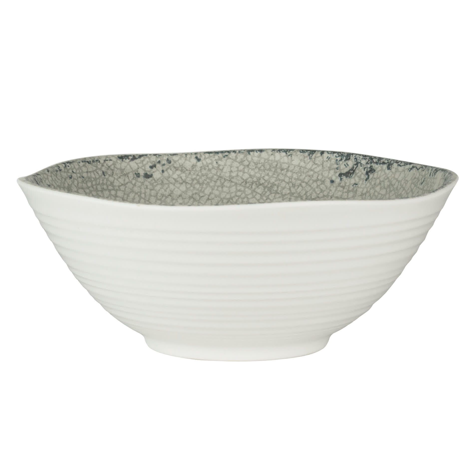 Steelite 7194TM071 Creations Pompeii 29 oz. Round Stone Gray Bowl