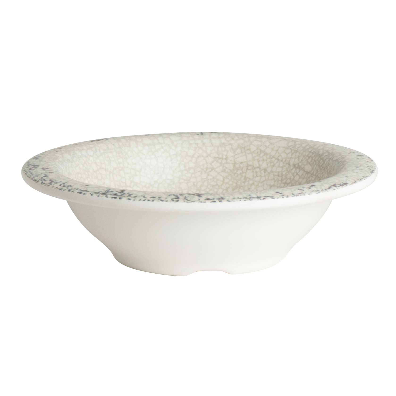 Steelite 7194TM083 Creations Pompeii 3 oz. Round Stone Gray Dish