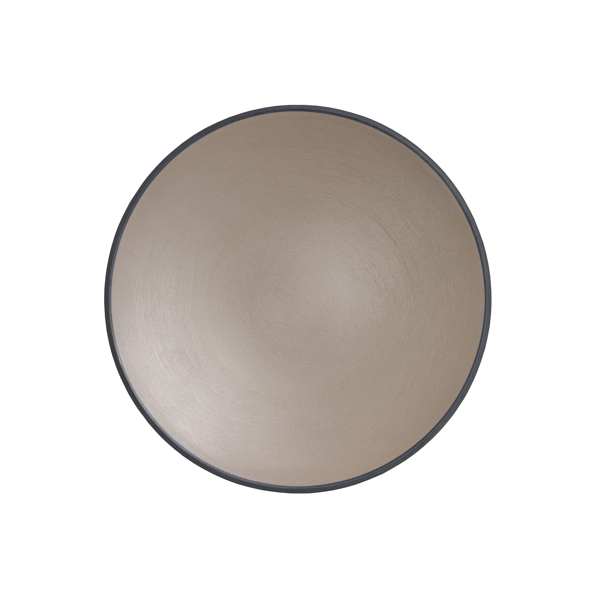 Steelite 7810JB018 Creations Baja 8" Round Sandstone Tan Coupe Rim Plate
