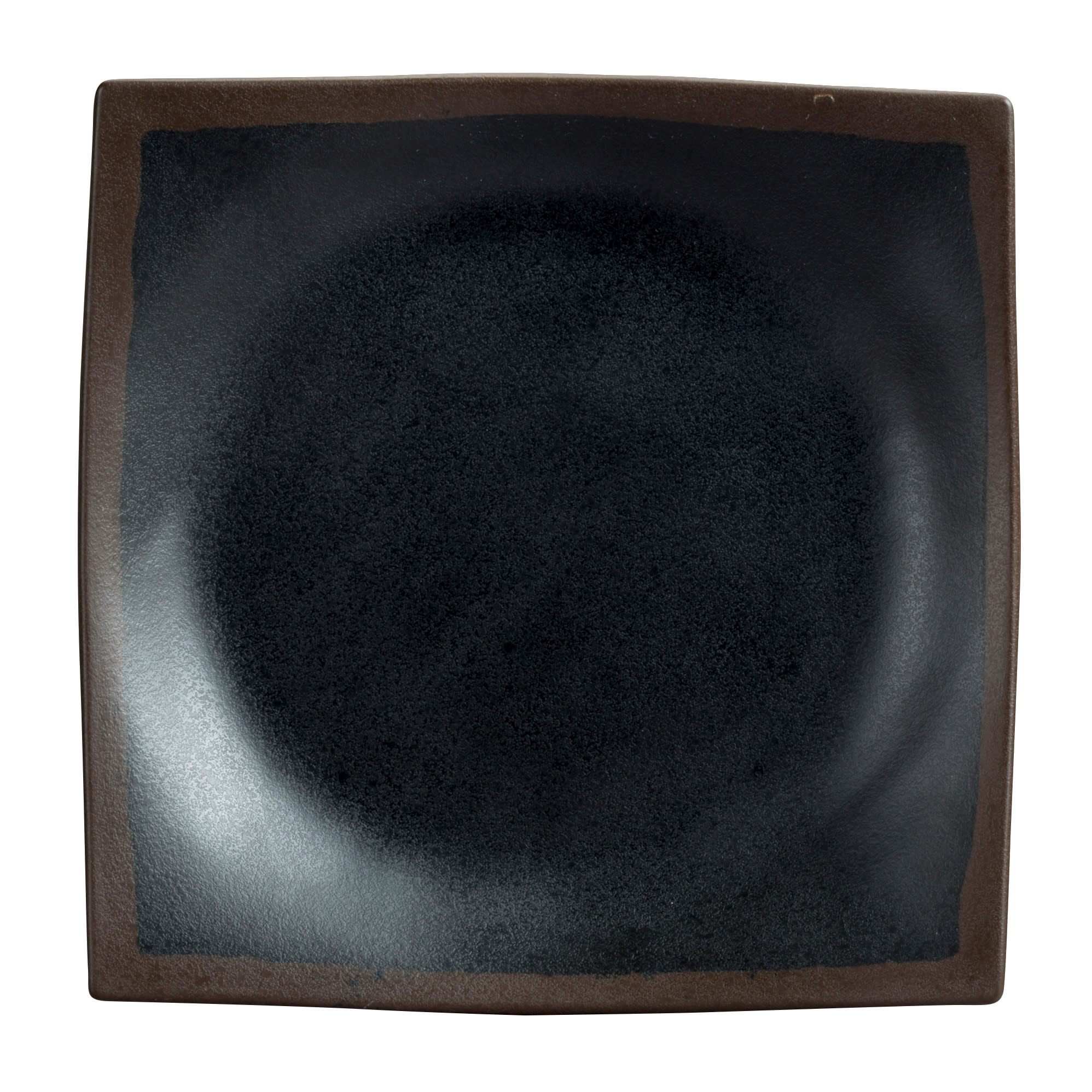 Steelite 7199TM023 Delfin Greystone 9-1/4" Square Gray Coupe Rim Plate