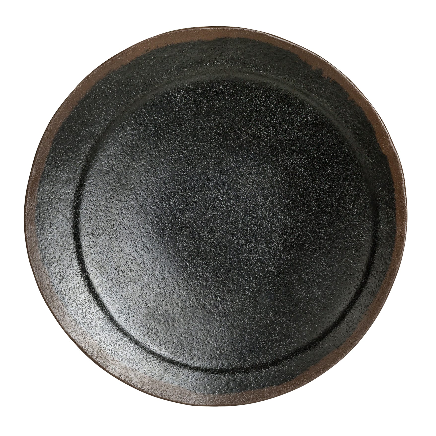 Steelite 7199TM012 Delfin Greystone 6-3/8" Round Gray Wide Rim Plate