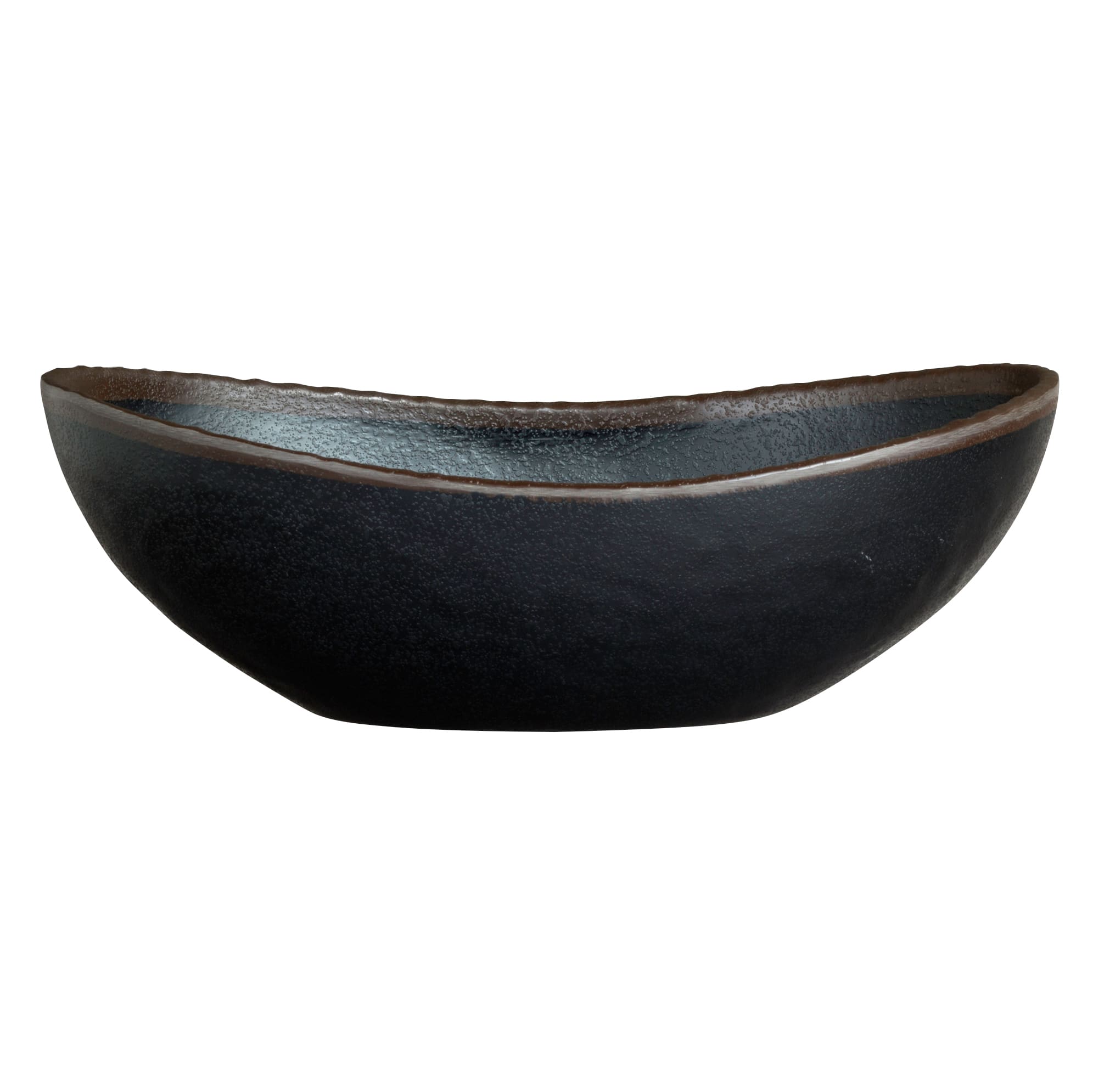 Steelite 7199TM021 Delfin Greystone 40 oz. Oval Gray Bowl