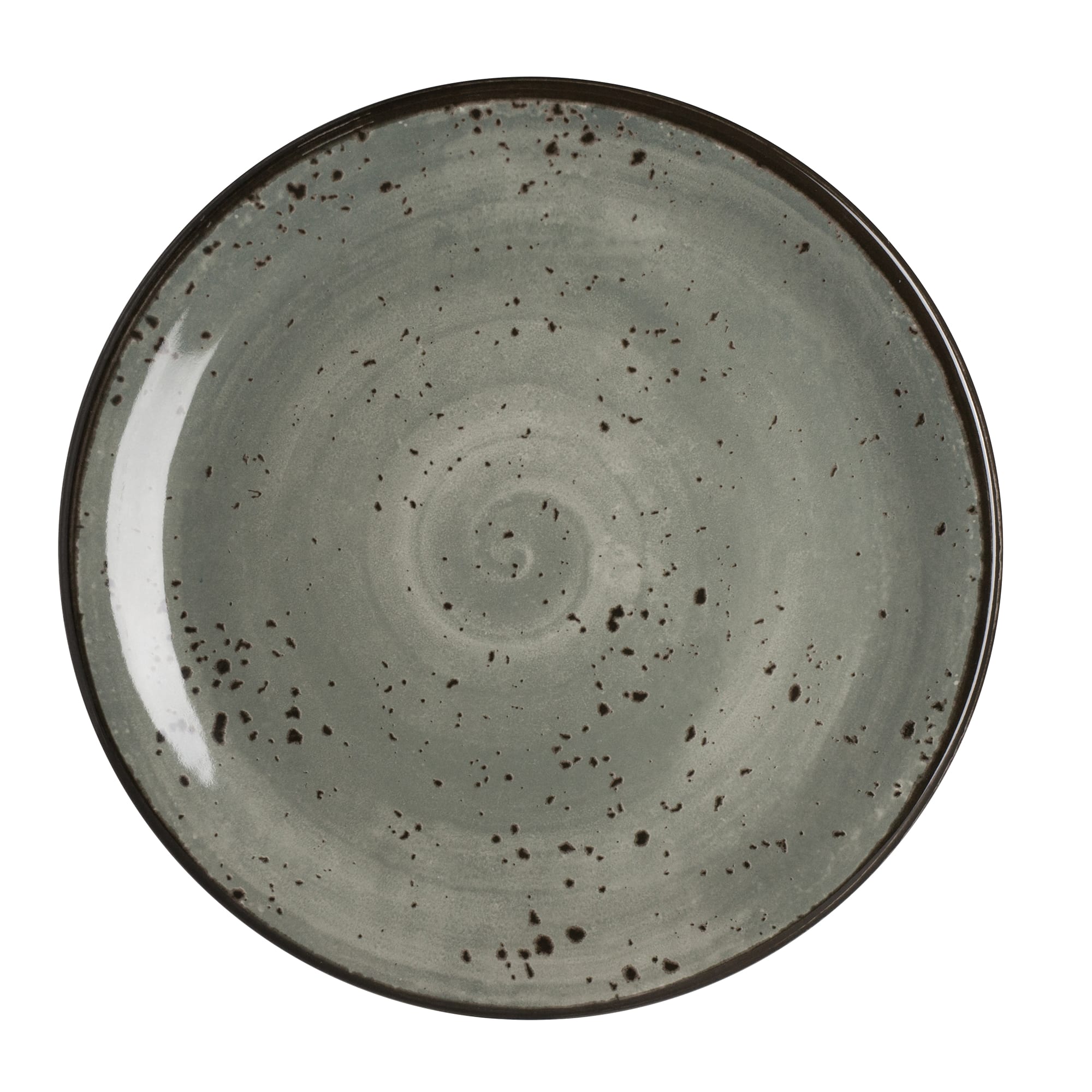 Steelite 7065MM305 Creations Urban 6" Round Gray Coupe Rim Plate
