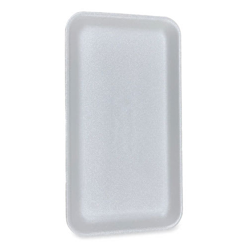 Gen GEN1525WH Meat Trays, #1525, 14.5 x 8 x 0.75, White, Foam, 250/Carton