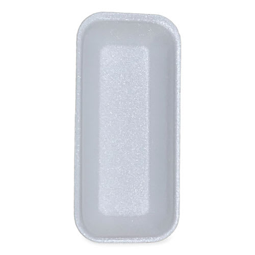 Gen GEN15WH Meat Trays, #1.5, 8.38 x 3.94 x 1.1, White, Foam, 1,000/Carton