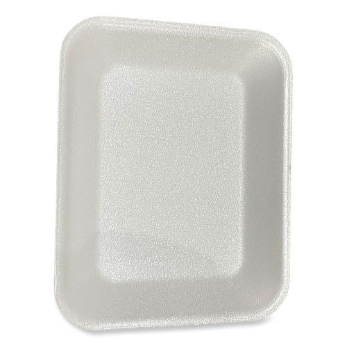 Gen GEN8PWH Meat Trays, #8P, 10.8 x 8.82 x 1.5, White, Foam, 200/Carton