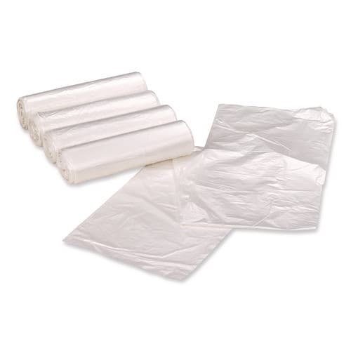 Earthsense RNW4015C Linear Low Density Clear Recycled Can Liners, 33 gal, 1.25 mil, 33" x 39", Clear, 10 Bags/Roll, 10 Rolls/Carton