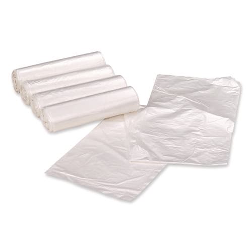 Earthsense RNW4615C Linear Low Density Clear Recycled Can Liners, 45 gal, 1.5 mil, 40" x 46", Clear, 10 Bags/Roll, 10 Rolls/Carton