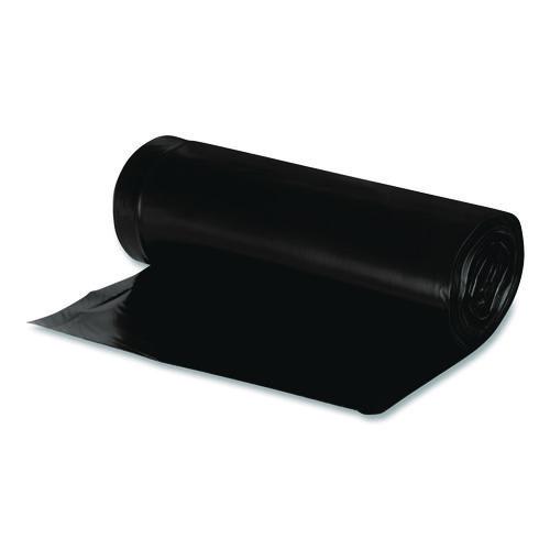 Earthsense RNW4620 Linear Low Density Recycled Can Liners, 45 gal, 2 mil, 40" x 46", Black, 10 Bags/Roll, 10 Rolls/Carton