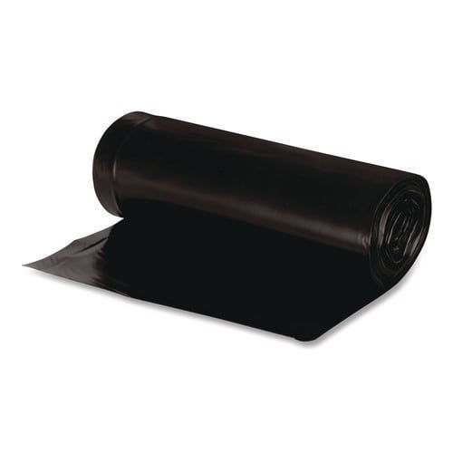 Earthsense RNW4750 Linear Low Density Recycled Can Liners, 56 gal, 1.25 mil, 43" x 48", Black, 10 Bags/Roll, 10 Rolls/Carton