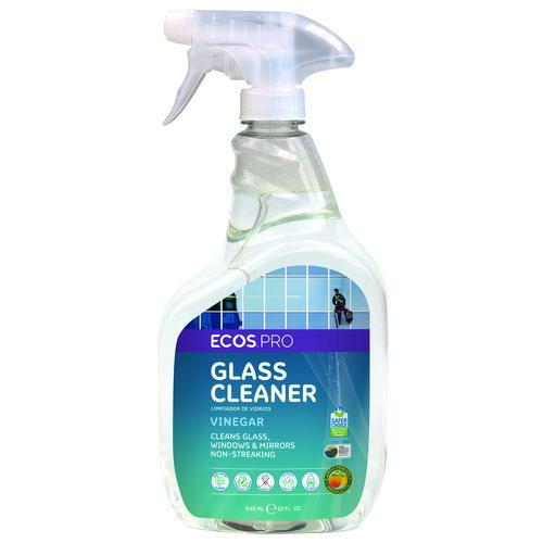 ECOS® PRO PL93006CT Glass Cleaner, Vinegar Scent, 32 oz Spray Bottle, 6/Carton
