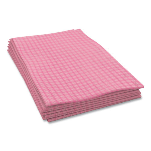 Cascades PRO W900 Tuff-Job Foodservice Towels, 12 x 24, Pink/White, 200/Carton