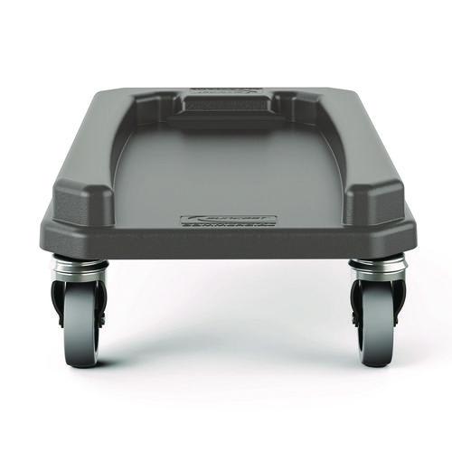 Suncast Commercial TCNDOLLY 23 Gallon Resin Slim Trash Can Dolly, 11.88" x 20.78" x 6.18", Gray