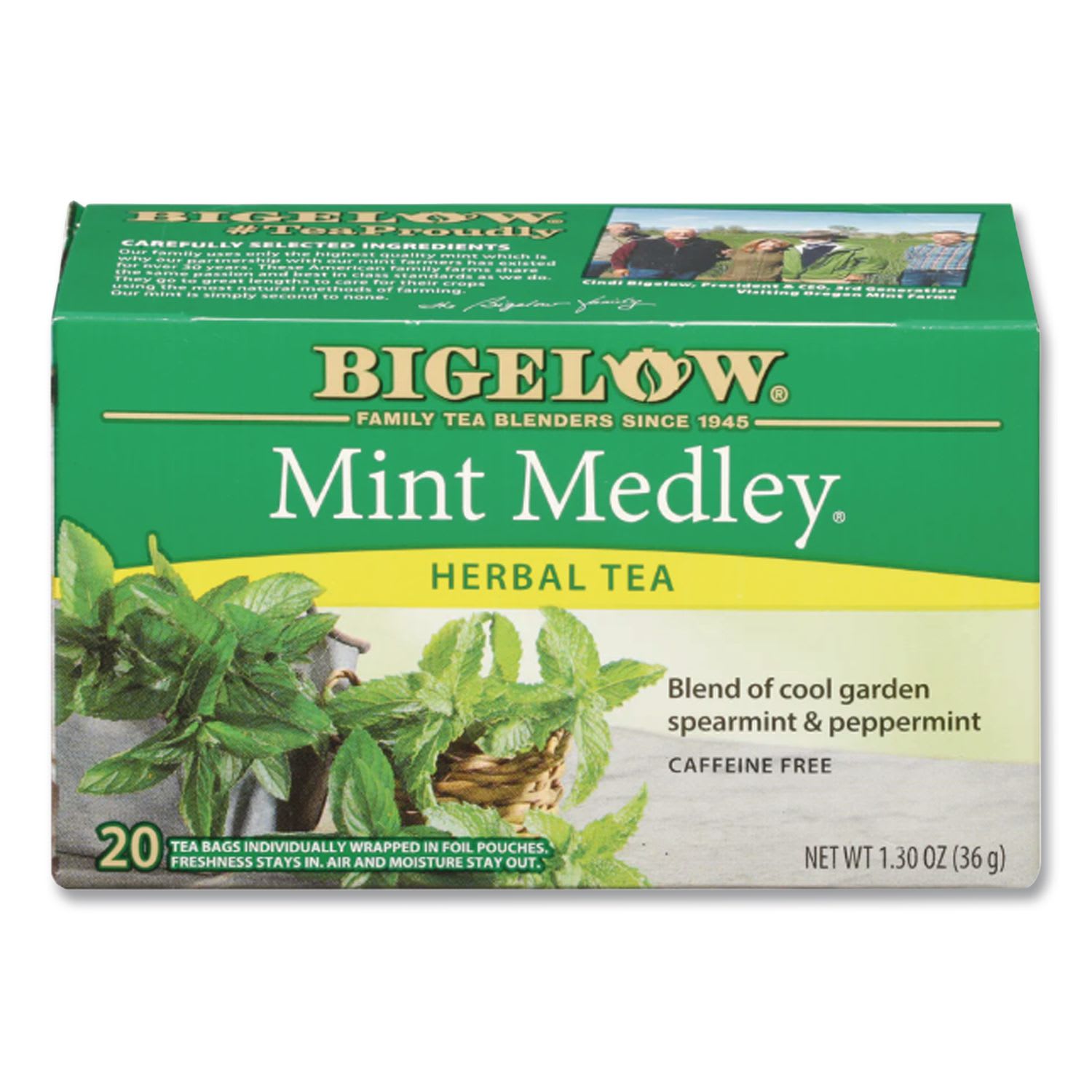 Bigelow BTC10393 Mint Medley Herbal Tea, 28/box