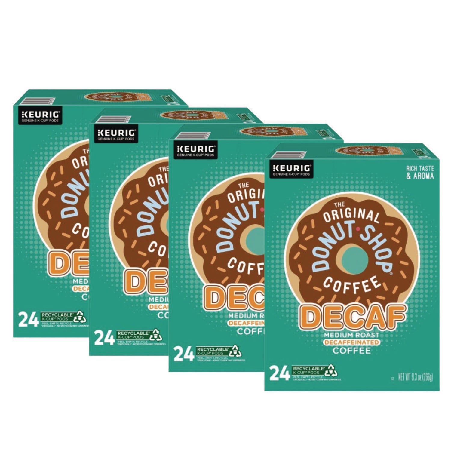 The Original Donut Shop DIE7401 Decaf Coffee K-Cup Pods, 96/carton