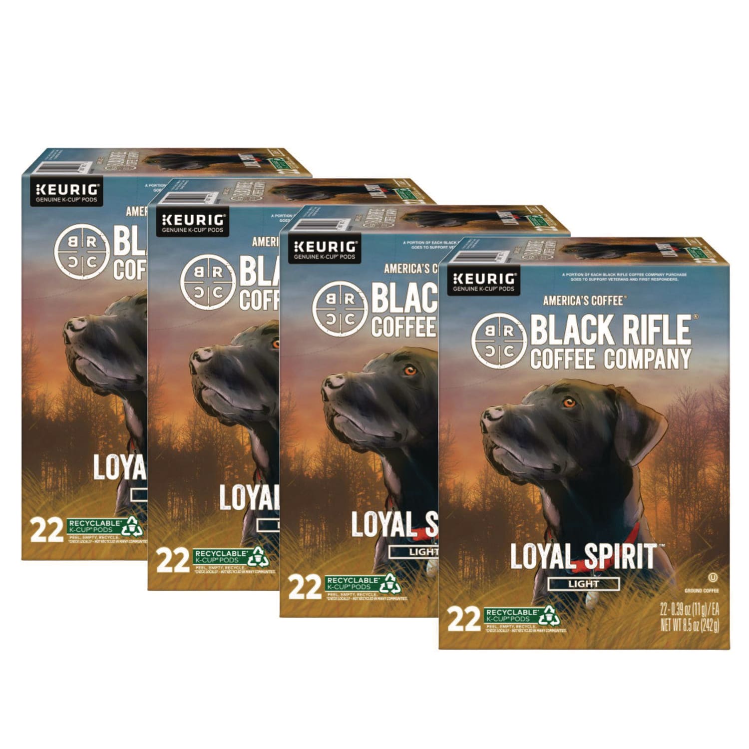 Black Rifle Coffee Company GMT0571CT Loyal Spirit Coffee K-Cups, 88/Carton