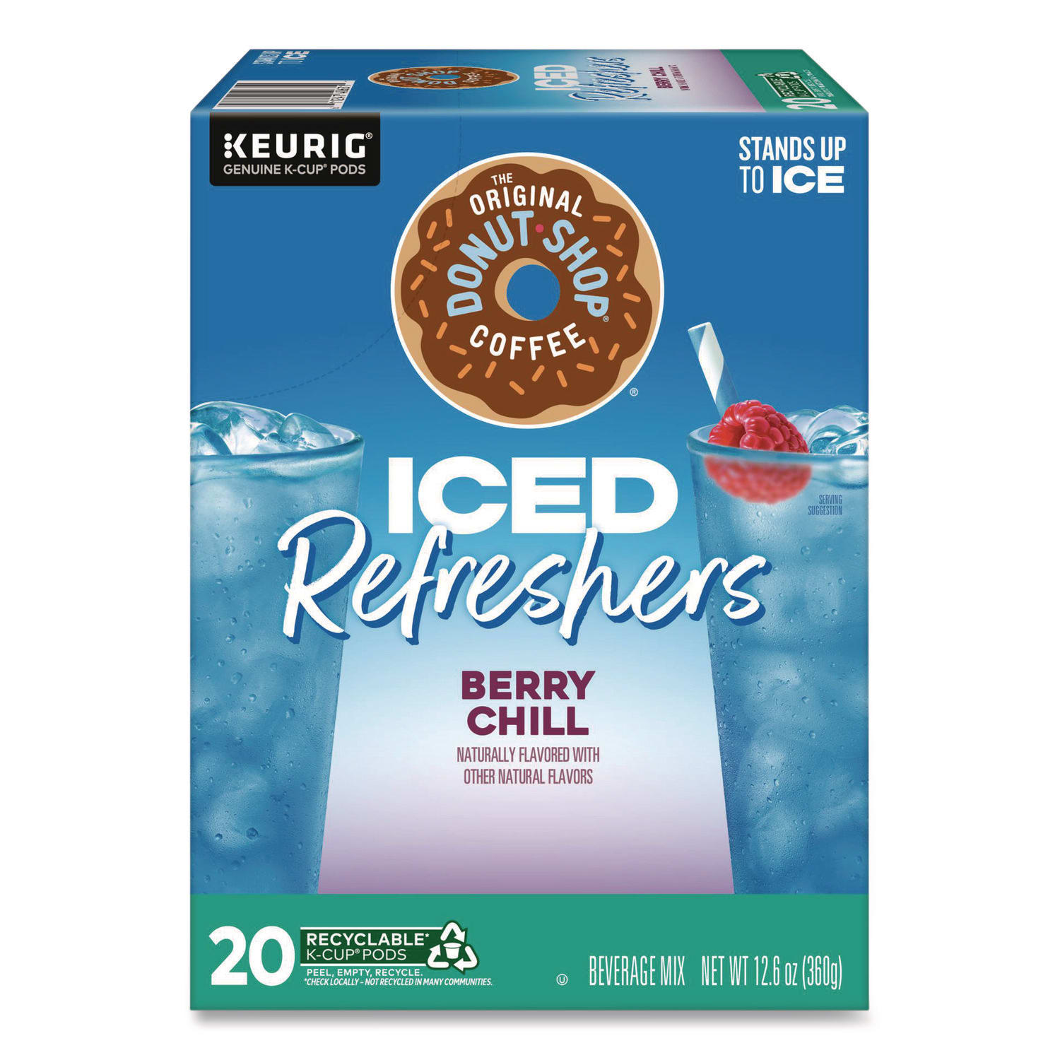 The Original Donut Shop GMT0631 ICED Refreshers K-Cup Pods, Berry Chill, 20/Box