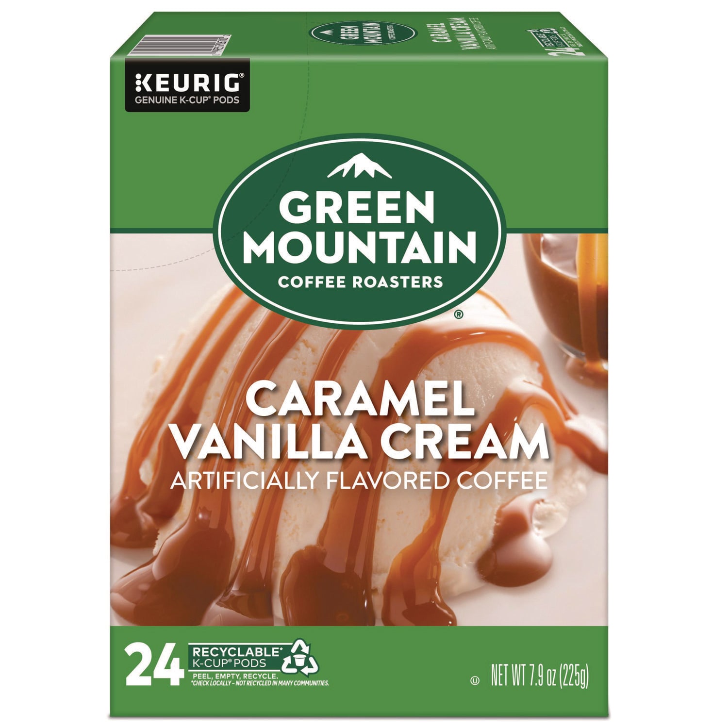 Green Mountain Coffee GMT6700 Caramel Vanilla Cream Coffee K-Cups, 24/box